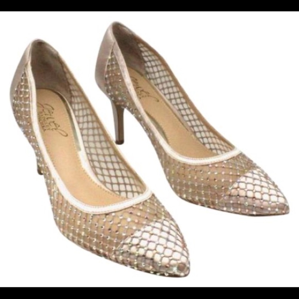 Jewel Badgley Mischka Gold Floria Evening Pumps g